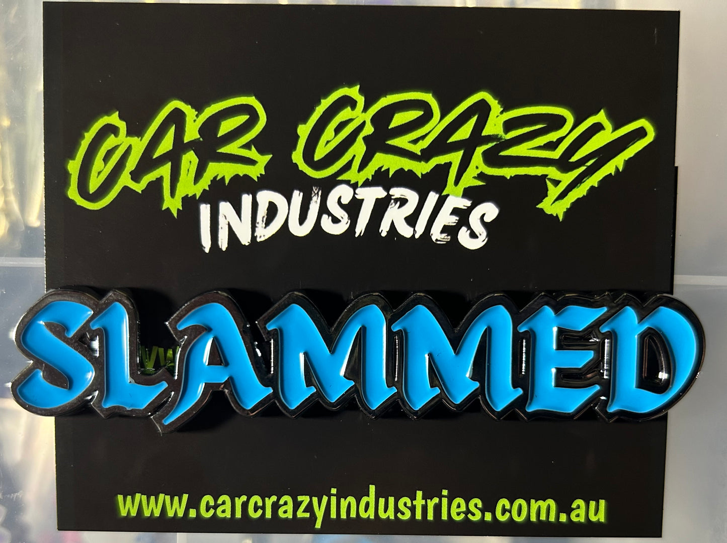 Custome chrome or gold Slammed Badges