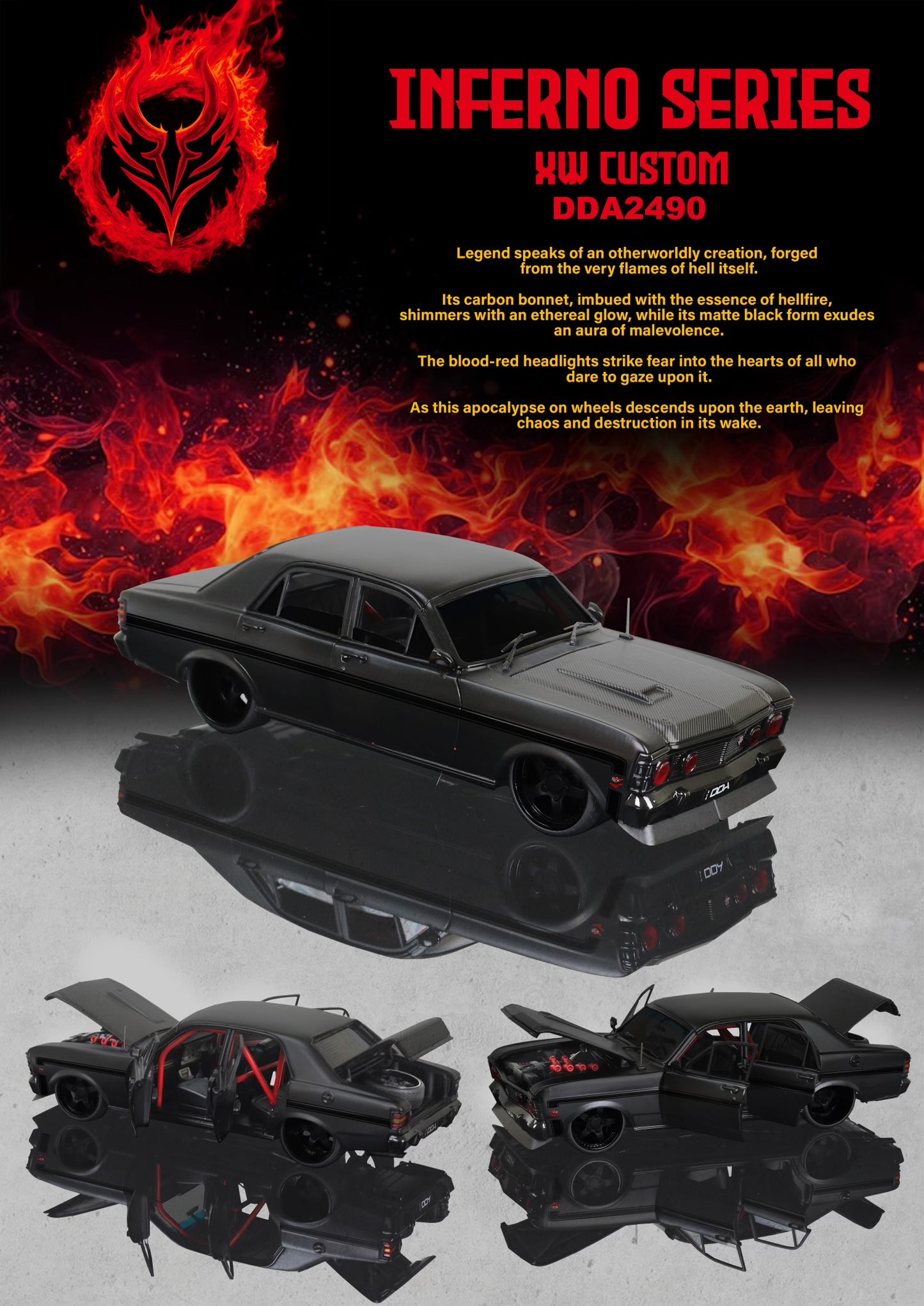 1:24 scale limited edition custom slammed xw falcon