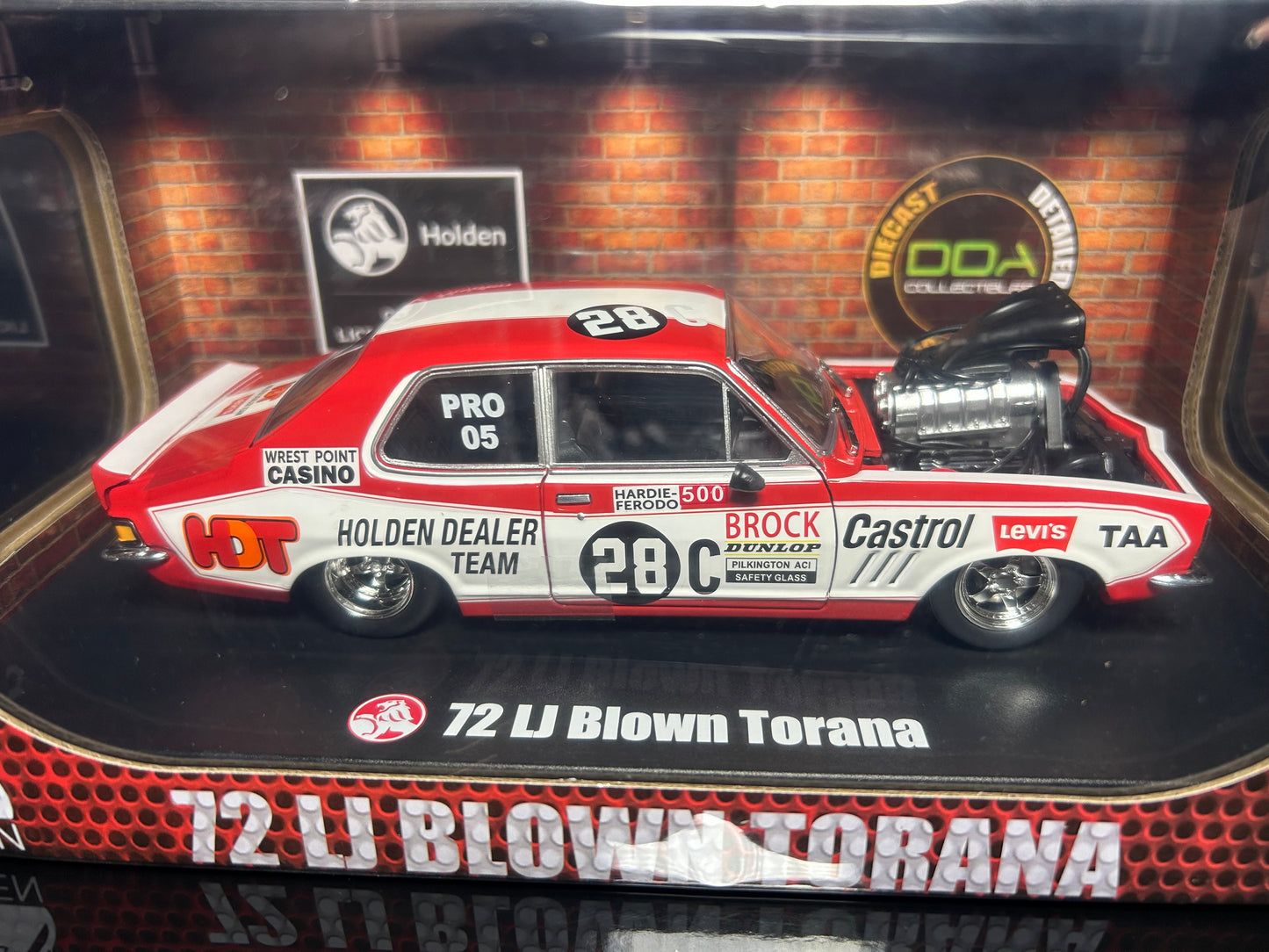 1:24 lj torana brock drag car