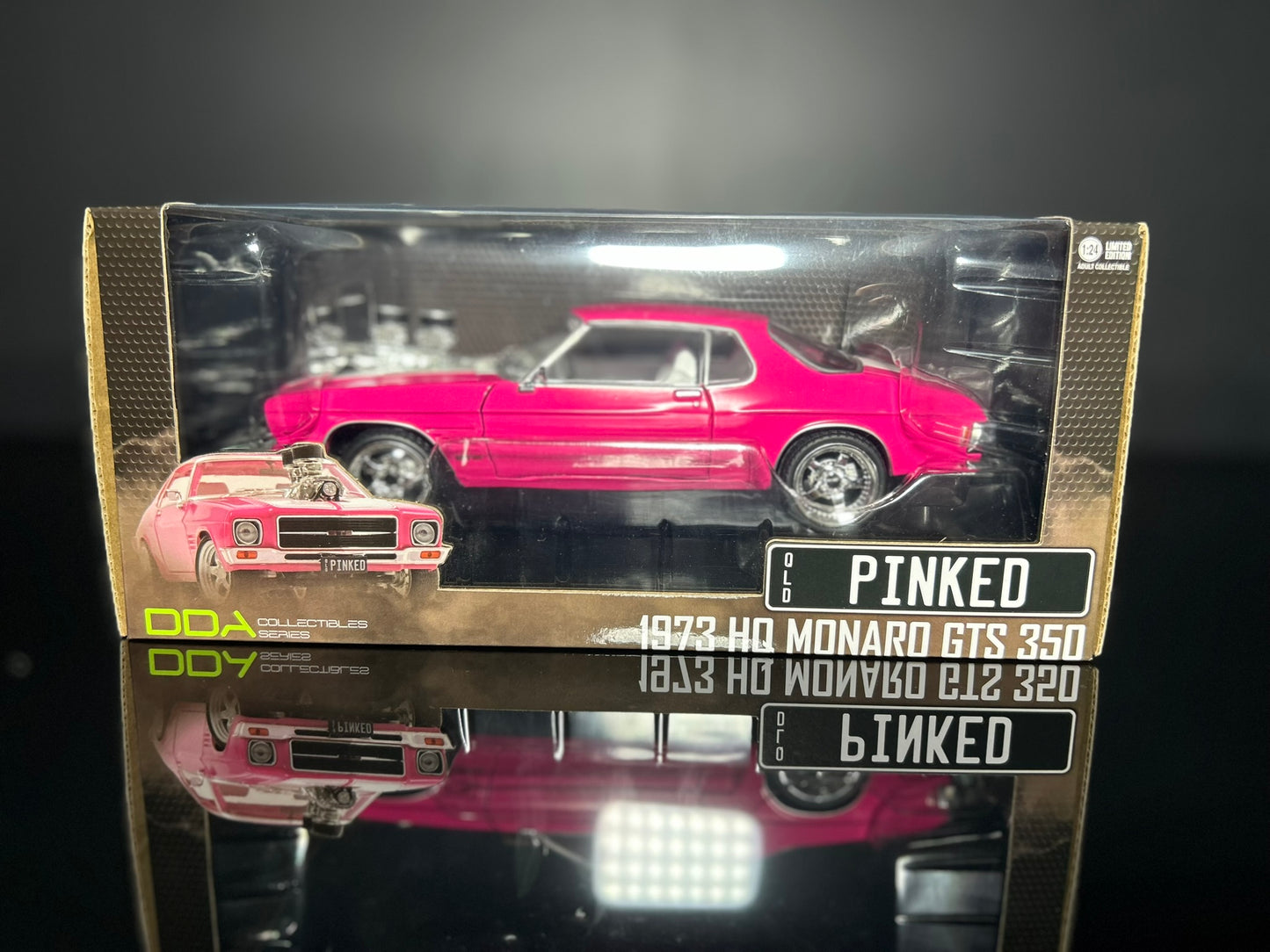 1:24 scale 1973 pink/white blown hq monaro