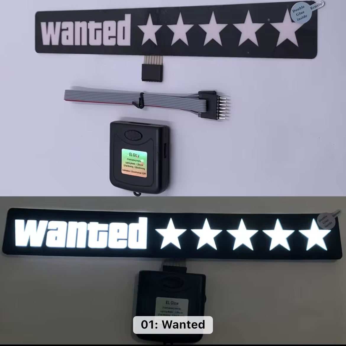 Wanted LED Stickers