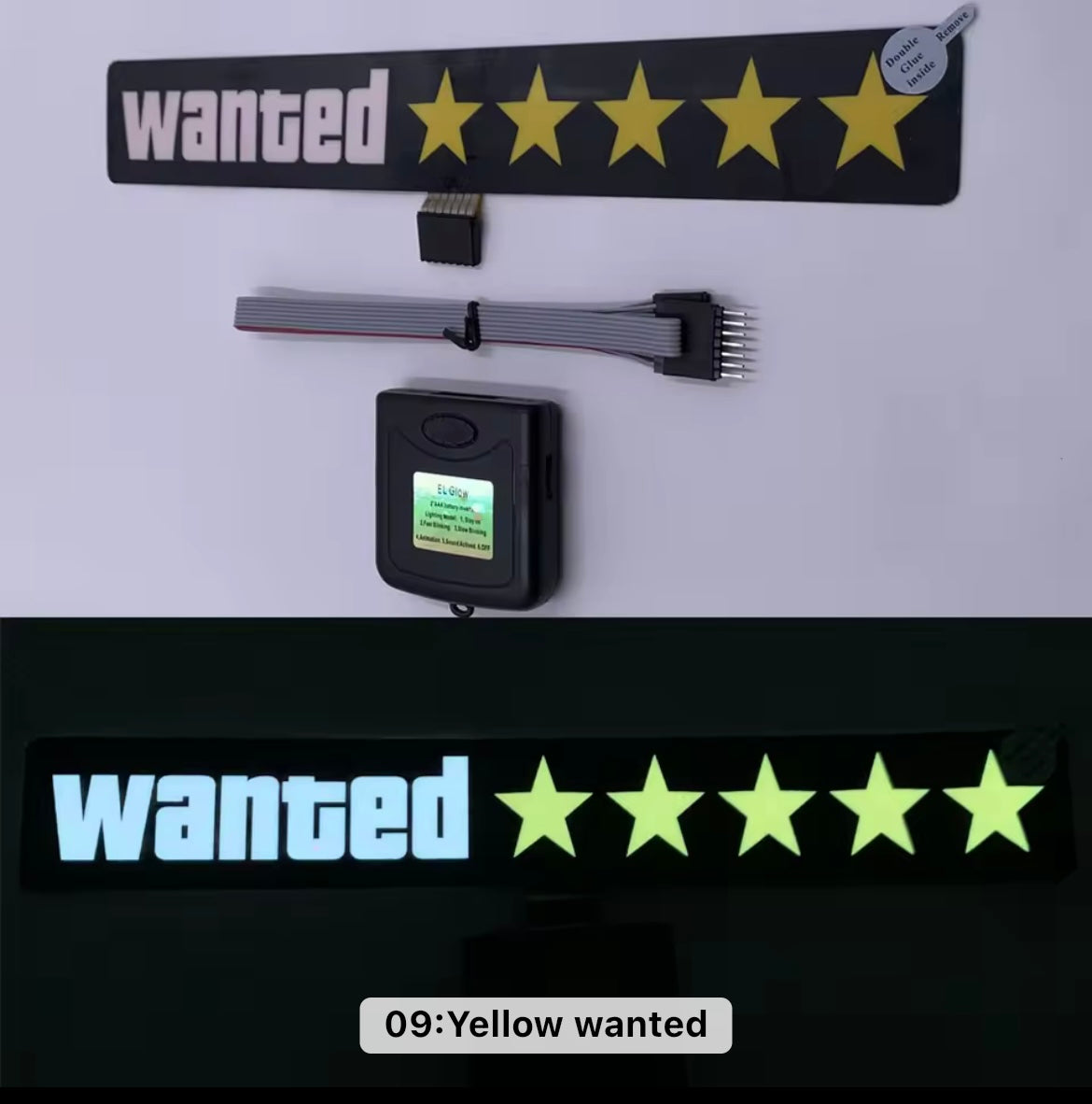 Wanted LED Stickers