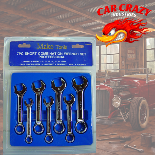 7 Pce Stubby Spanner Set Metric Or Imperial