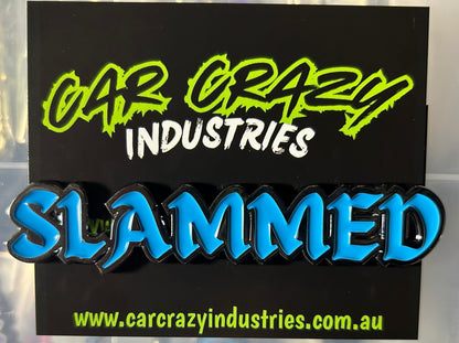 Custome chrome or gold Slammed Badges