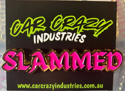 Custome chrome or gold Slammed Badges