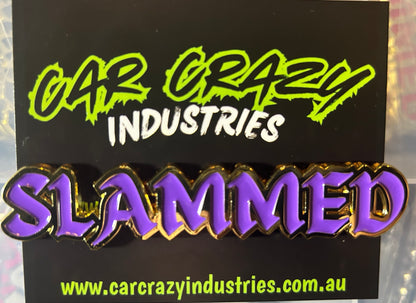 Custome chrome or gold Slammed Badges