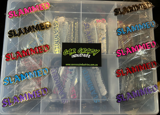 Custome chrome or gold Slammed Badges