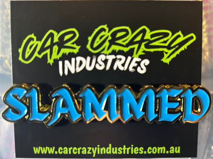 Custome chrome or gold Slammed Badges