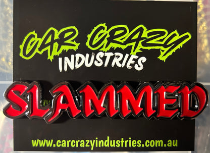 Custome chrome or gold Slammed Badges