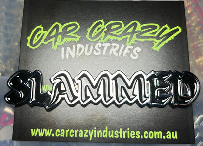 Custome chrome or gold Slammed Badges