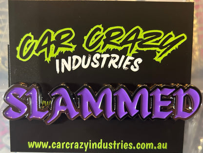Custome chrome or gold Slammed Badges