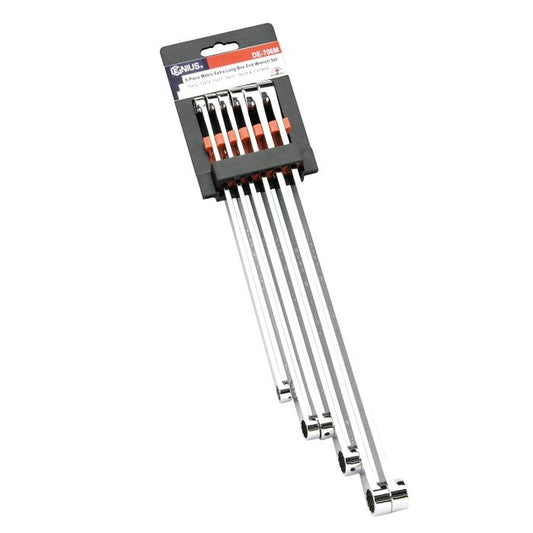 Genius 6 Pce Metric Extra Long Box End Wrench Set