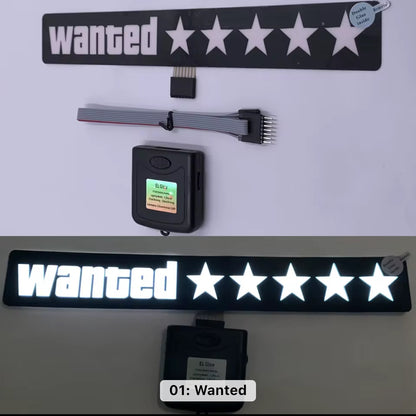 Wanted LED Stickers