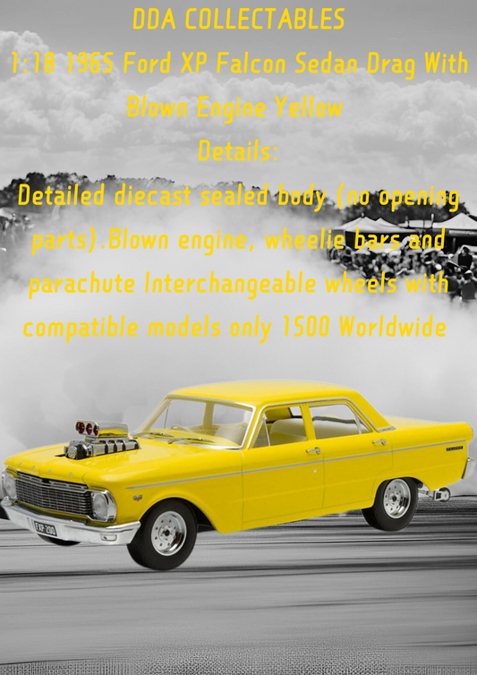 limited edition 1:18 1965 xp falcon sedan with blown engine